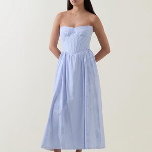 NWT Bardot Lola Stripe Midi Dress